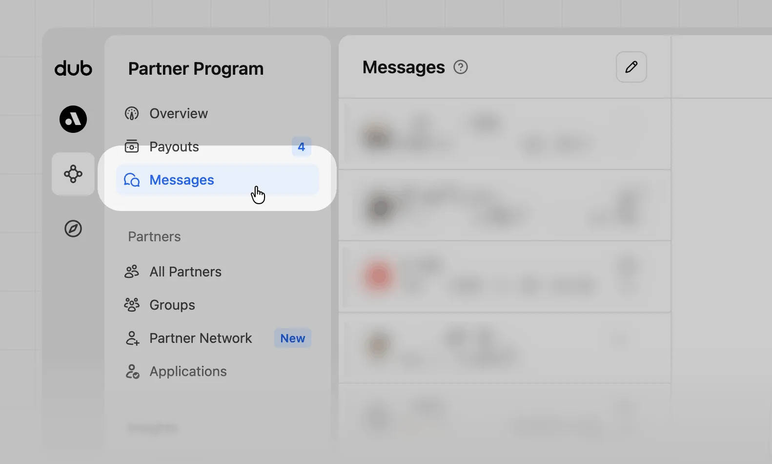 Messages location