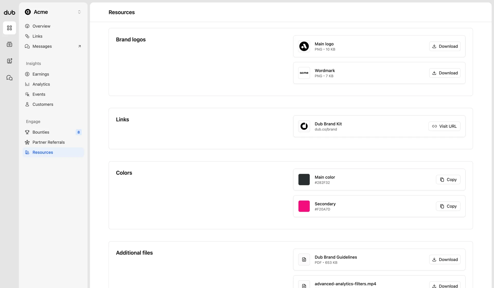 Program resources