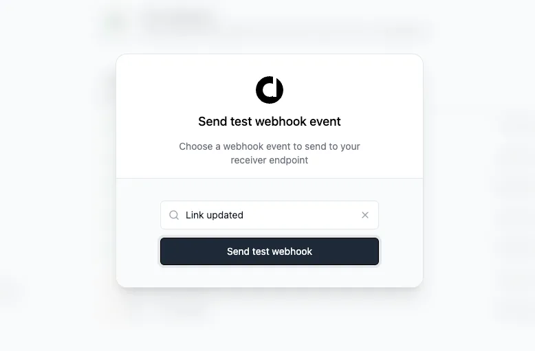 Send Test Webhook